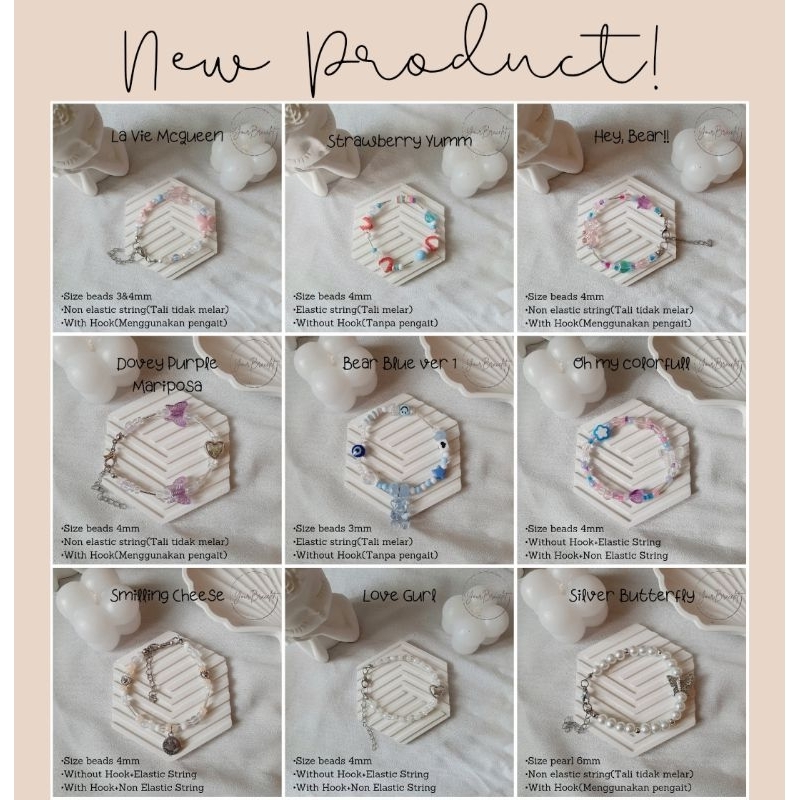 [B3]-(PRE ORDER) [TREASURE Pt 1]Gelang manik | bracelet beads | gelang member idol Kpop (TREASURE)