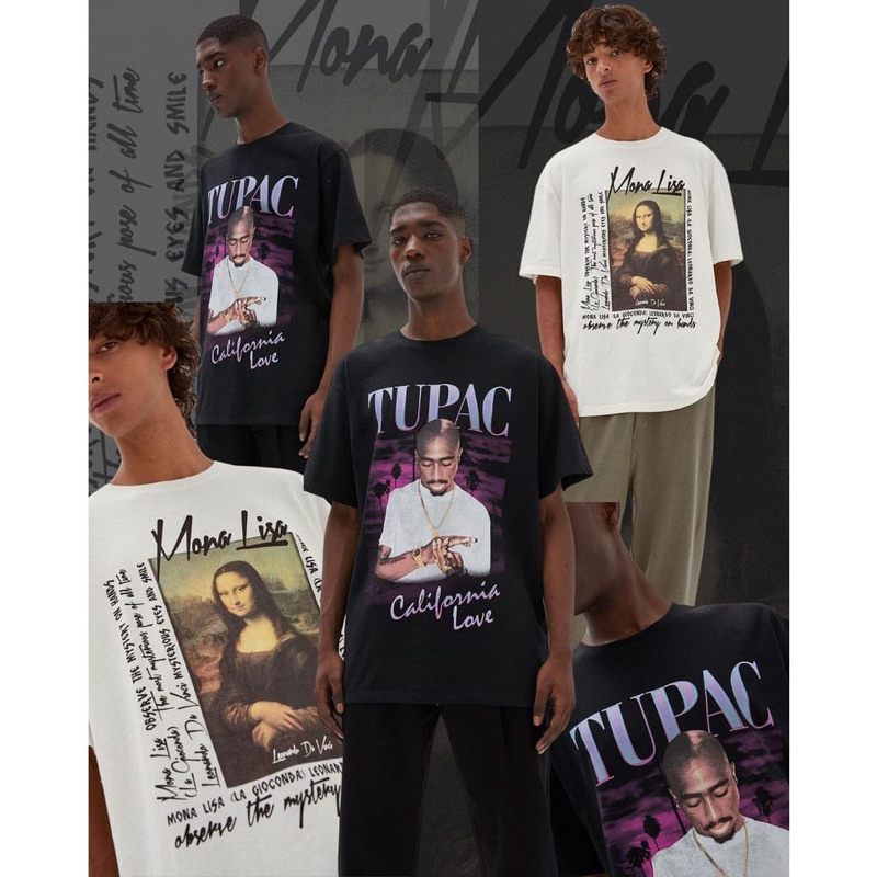 Tshirt Pull and bear Acdc x Ricky and monky