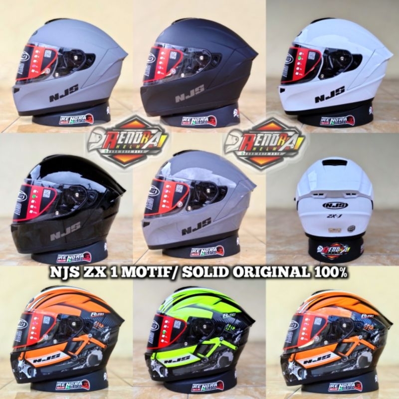 HELM NJS ZX 1 MOTIF | POLOSS Original. Helm NJS FULFFACE ORIGINAL