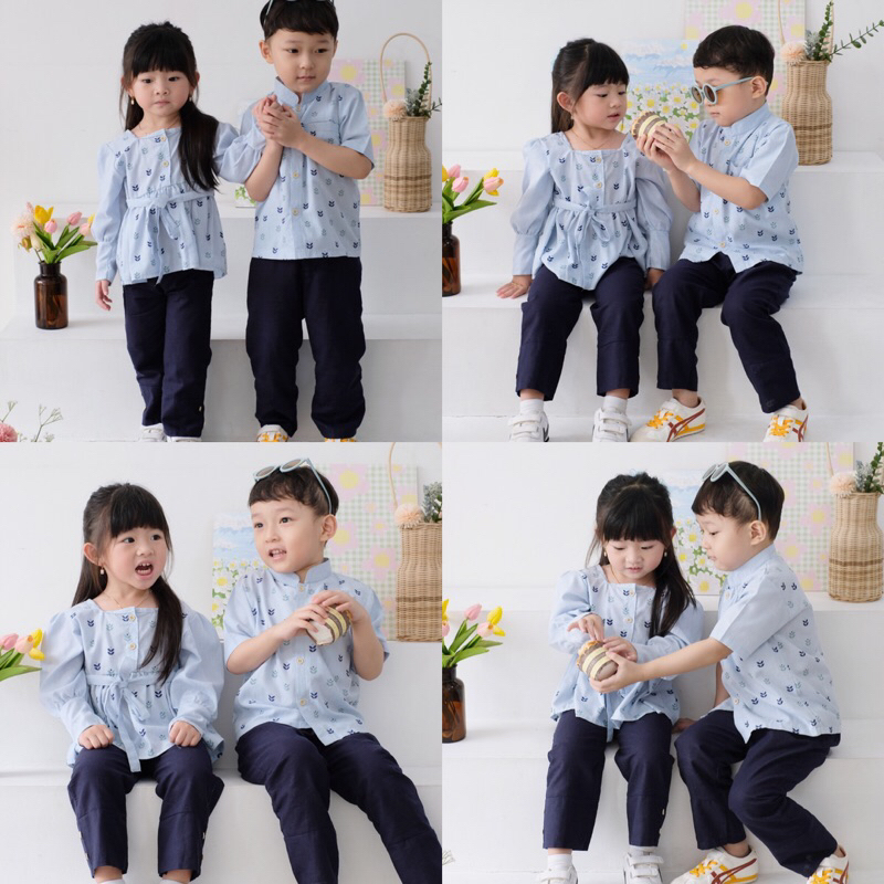 REIRA Family Set Baju Couple Anak | Sarimbit Keluarga | Raya