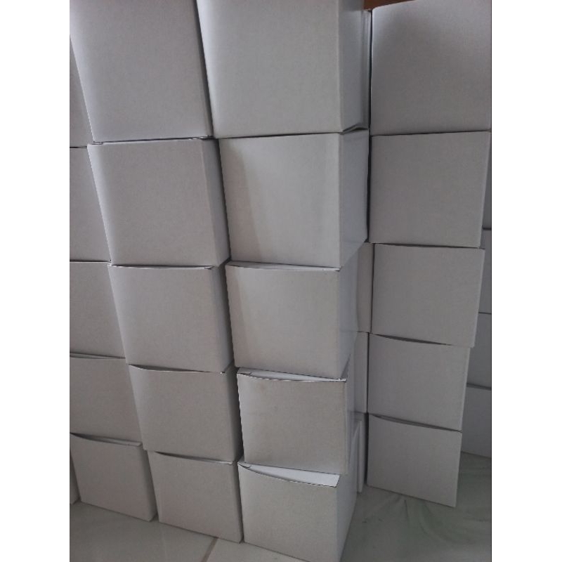 Dus Box Kotak Mug | Box Lilin Standar Duplex Putih 400gsm