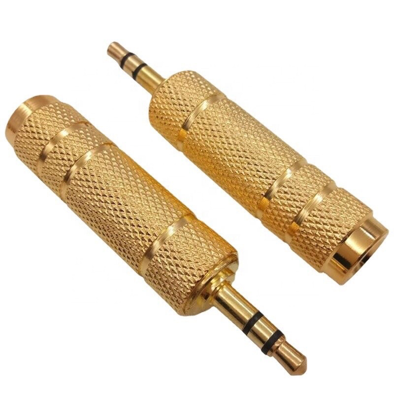 konektor jack aux audio 3,5 male to 6,5 female stereo
