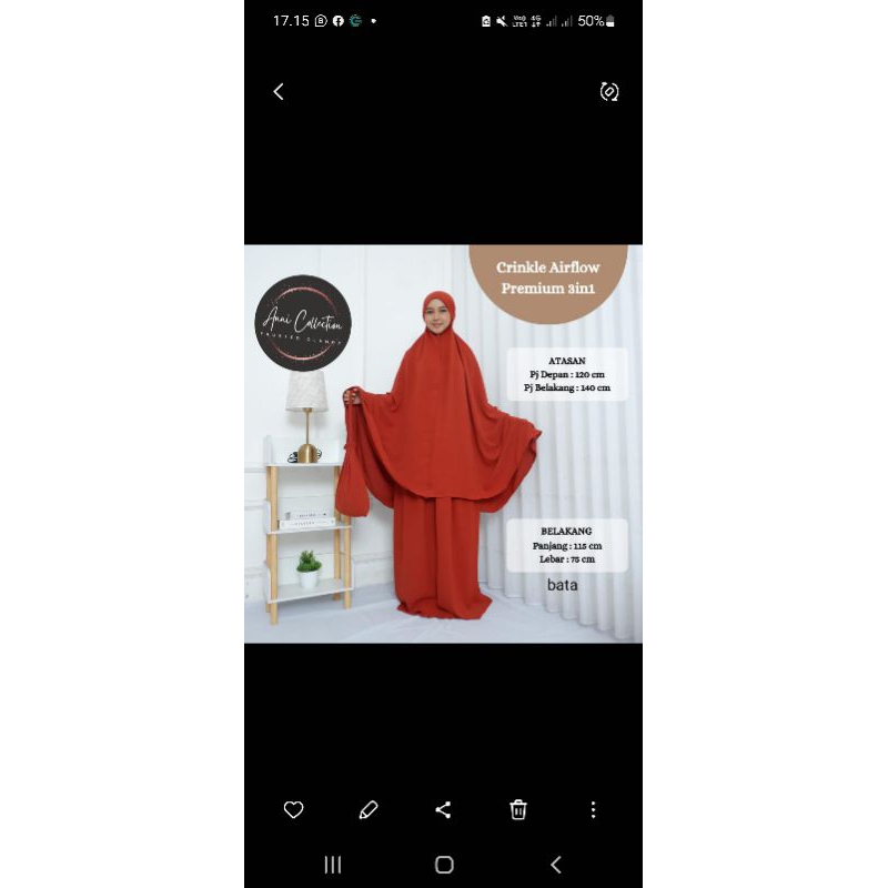 mukena crinkle airflow