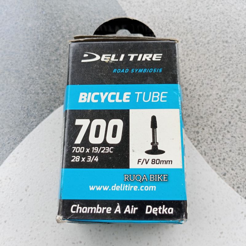 Ban dalam Deli Tire 700x23c FV 80mm. Ban dalam 700x23c. Ban dalam Fixie. Ban dalam Road Bike. Ban da