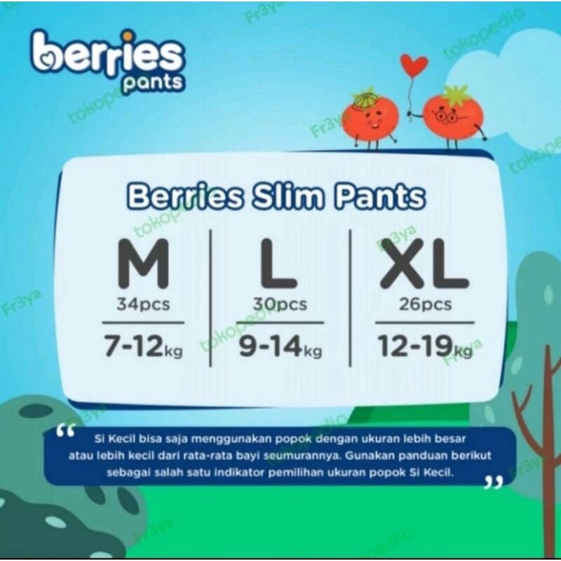 Berries pants M34/L30/XL26