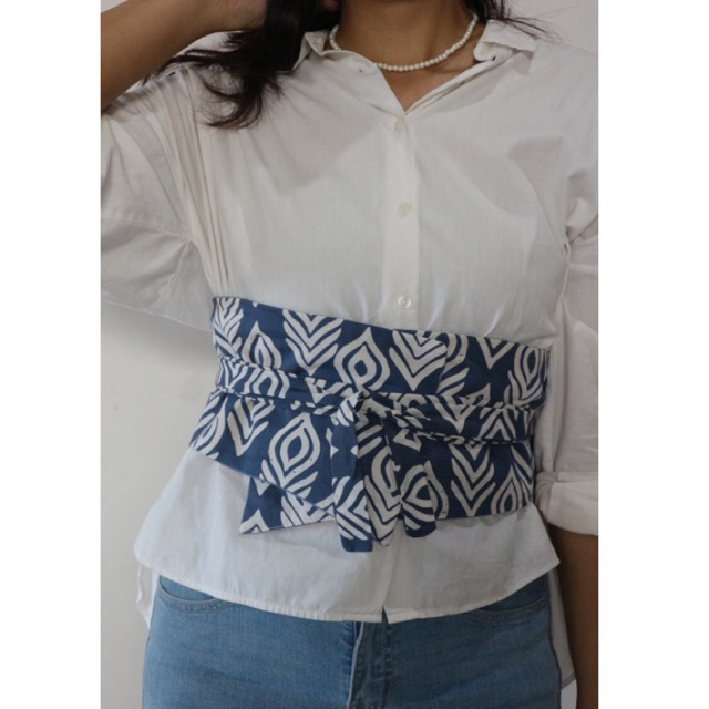 Obi belt denim / Obi belt batik