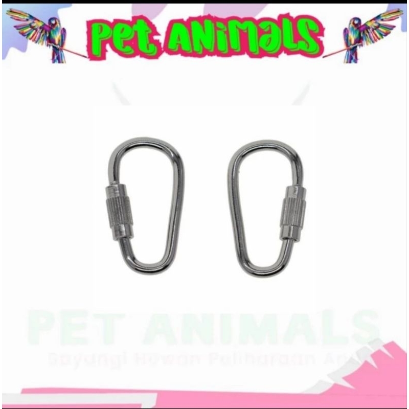 Carabiner Mini stainless dgn mur pengaman