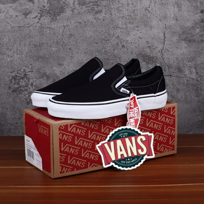 SEPATU VANS SLIP ON CASUAL CEWEK COWOK UKURAN 36 SAMPAI 44