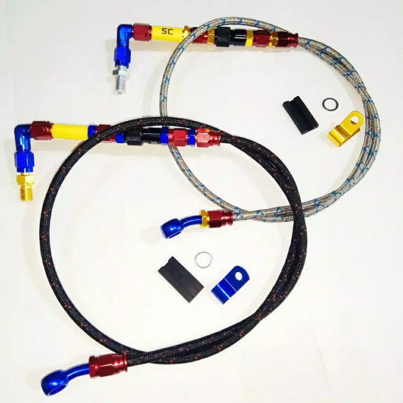 KABEL SELANG REM DEPAN VARIASI PSI CRG KABEL SELANG REM DEPAN MODEL PSI CRG 95CM UNIVERSAL