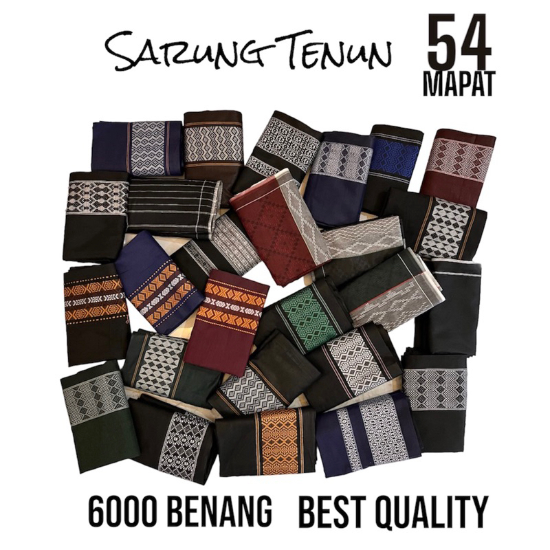 MAPAT - Sarung tenun dewasa motif songket warna