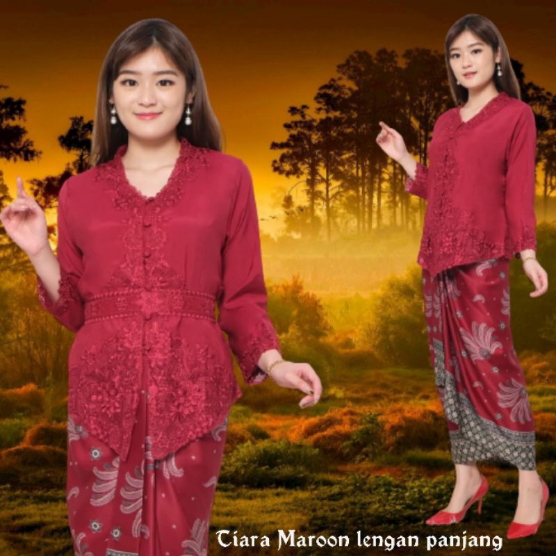 Atasan Kebaya Encim Modern Lengan Panjang