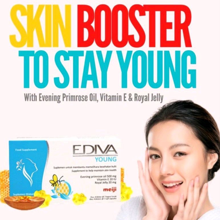 Ediva YOUNG BOX isi 28 by Meiji JAPAN Kulit glowing anti aging