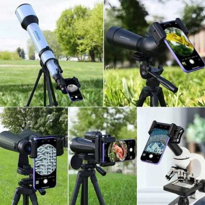 APEXEL Phone Holder Adaptor for Telescope Microscope Binocular 95 mm - APL-F002