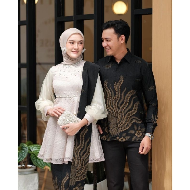 SET BATIK COUPLE AGHNIA | KEBAYA MODERN | KEBAYA WISUDA | BATIK COUPLE MODERN | BATIK COUPLE PASANGAN | KEBAYA REMAJA WANITA MODERN | BAJU KONDANGAN | GAUN BRIDESMAID KEBAYA LAMARAN