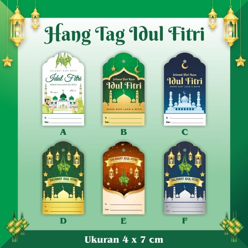 

HANGTAG IDUL FITRI /LEBARAN (ISI 25 PCS)( MOTIF TIDAK MIX)