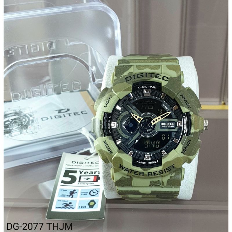 DIGITEC DG-2077T JAM TANGAN PRIA ORIGINAL TALI RUBBER
