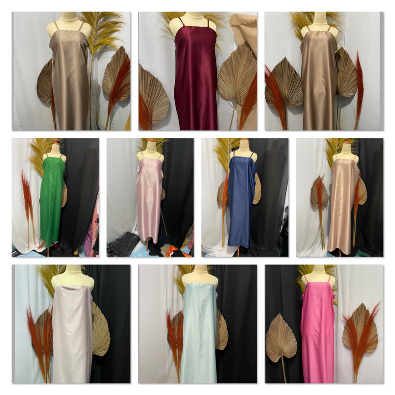 Inner dress | Dalaman Outer | Inner Silk satin velvet outer pesta | Dress tanpa lengan | dalaman  gamis muslimah | sleeveless Dress | Inner tanpa lengan | Inner Outer | Furing inner dress bahan silk premium