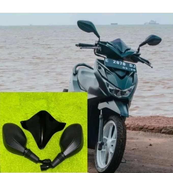 Jual Paket Kaca Spion Click Thailand Plus Visor Variasi Pnp Honda Beat New Esp Beat Deluxe Pnp