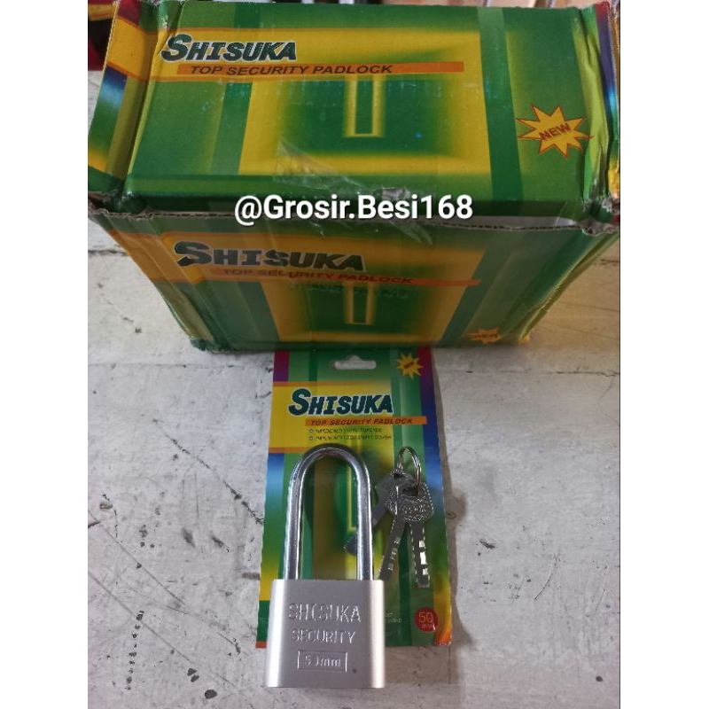 Gembok Chrome Shisuka 50 Panjang Original