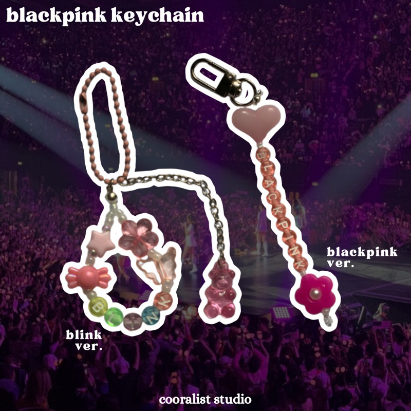 BLACKPINK keychain / gantungan kunci beads aesthetic