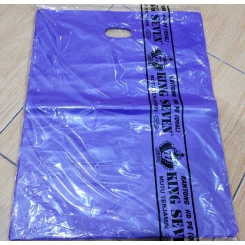 Isi 100 lembar kantong oval polos warna 35x40