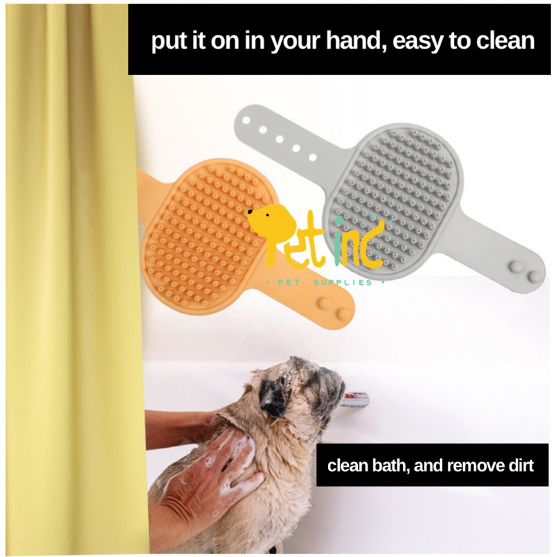 Histopet pet bathing brush removes dirt