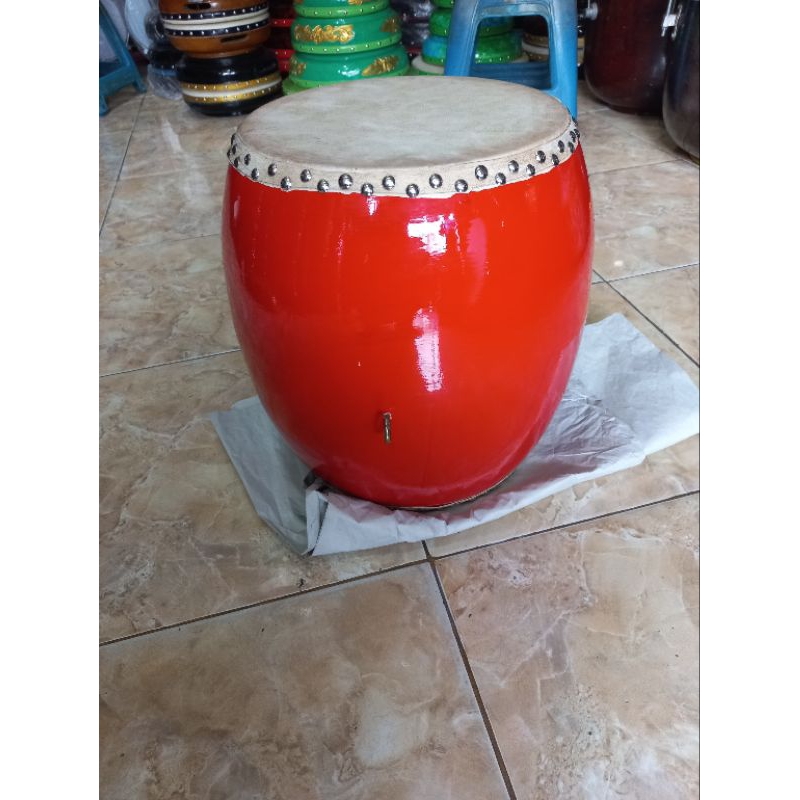 GENDANG BARONGSAI DEWASA UK 25CM / 35CM...40CM / 18CM_GENDANG TRADISIONAL KAYU_GENDANG BARONSAI DEWA