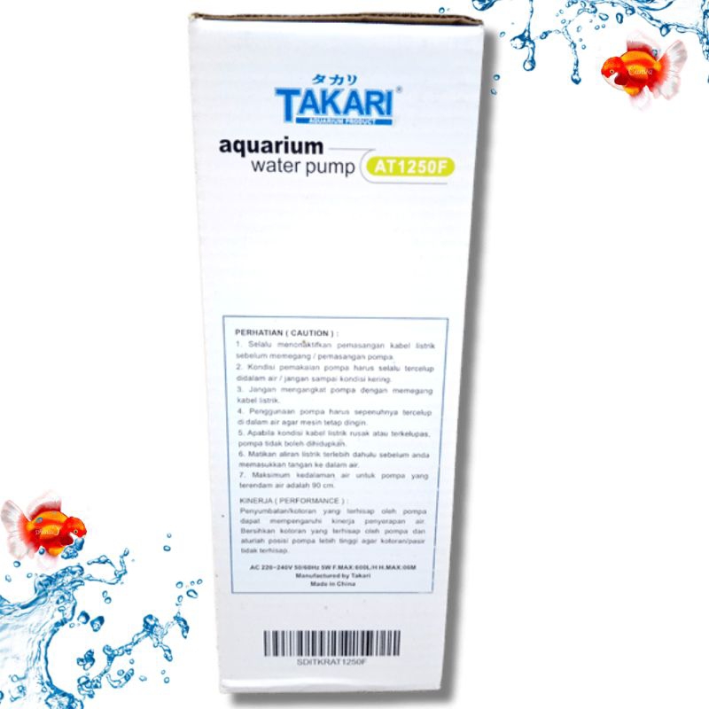 PROMO MURAH Pompa aquarium Internal filter TAKARI AT 1250F