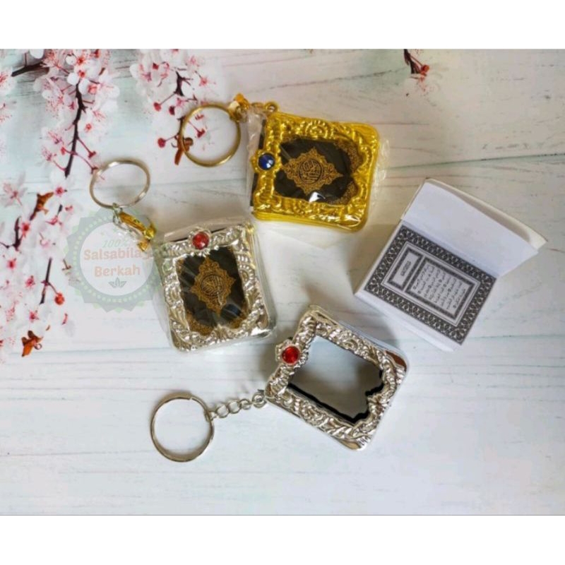 Gantungan kunci Alqur'an mini / Gantungan kunci unik lucu / Souvenir Alqur'an / Alqur'an mini/ Gantu