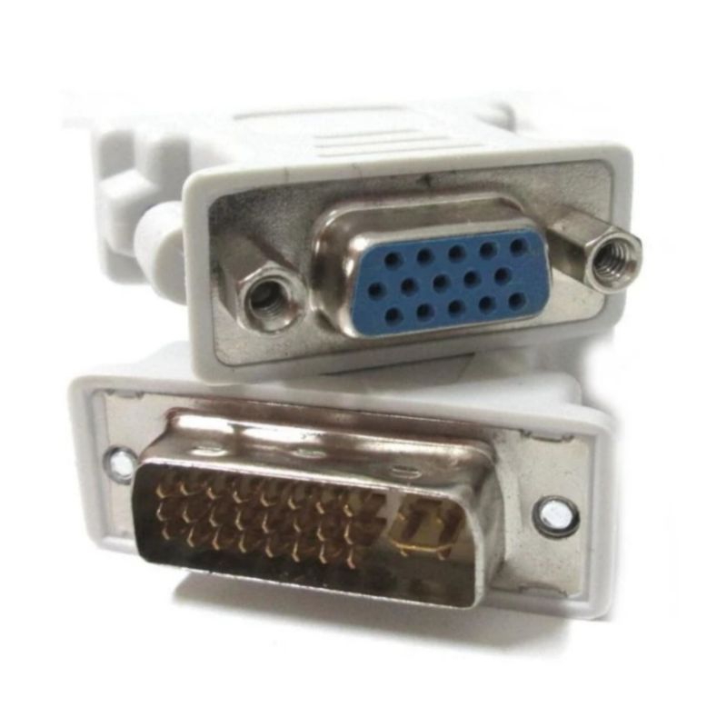 (COD) CONVERTER KONEKTOR DVI 24+5 TO VGA / ADAPTER DVI MALE TO VGA FEMALE / DVI KE VGA 24 + 5