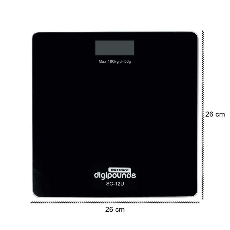 Taffware Digipounds Timbangan Badan Temperature USB Recharge - SC-12U