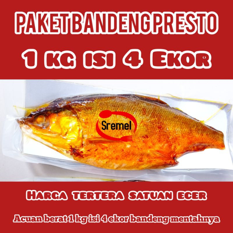 1 Kg Bandeng Presto Vacum Isi 4 Ekor By sremel