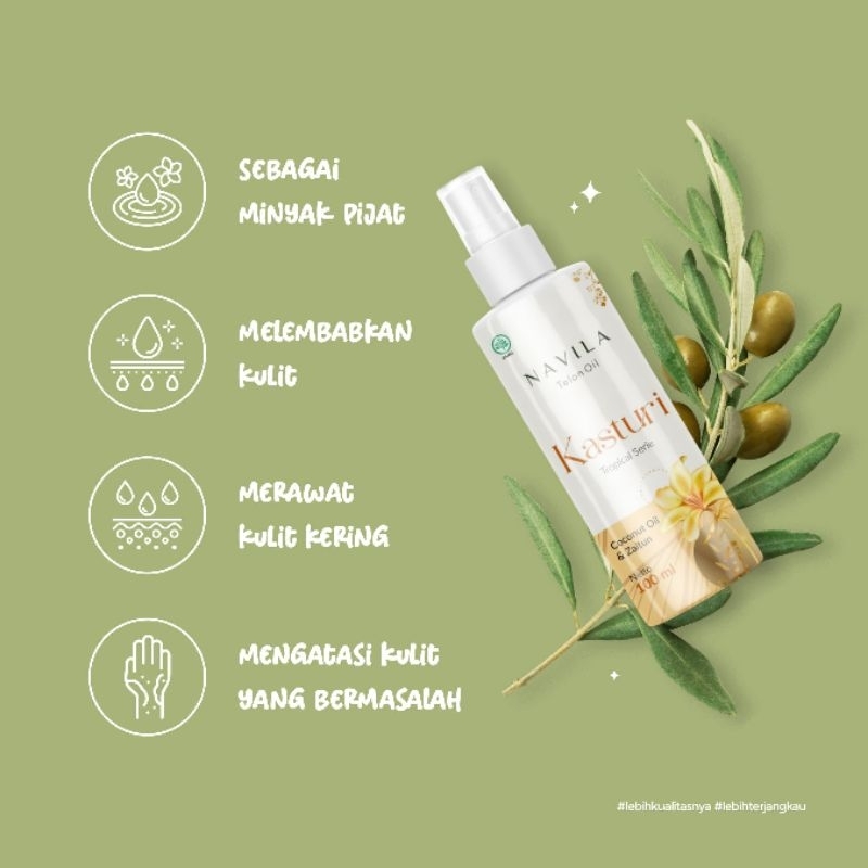 Navila Baby Telon Oil 100 ml - Minyak Telon Untuk Bayi &amp; Anak