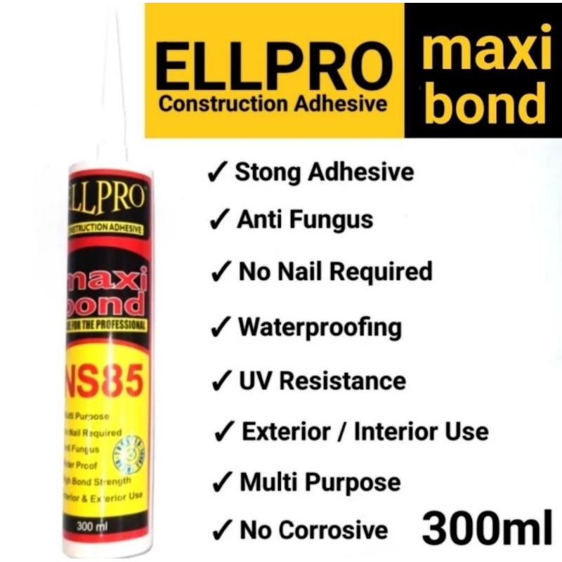 Lem Cermin/HPL/ACP/Kayu/Triplex ELLPRO Maxibond NS 85 300ml