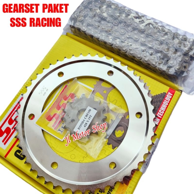 GIR CHAIN KIT GEAR PAKET SSS 428 HONDA CRF 150 CRF150 L CRF150L