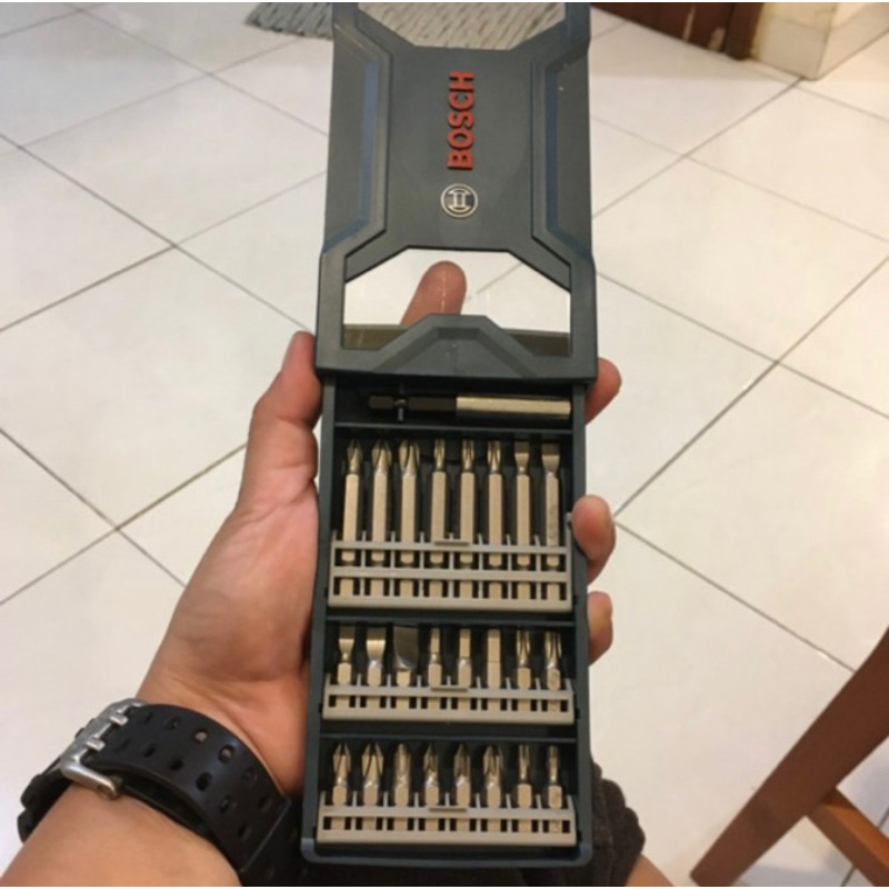 Mata Bor Obeng Set Screwdriver 25pcs BOSCH Screw Driver Bits Bit ORIGINAL 25 pcs Impact Wrench bater