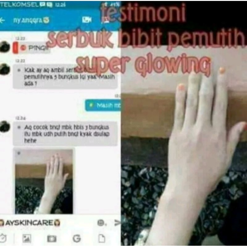 serbuk pemutih import ampuh memutihkan seluruh tubuh di campur dengan Hb atau lulur