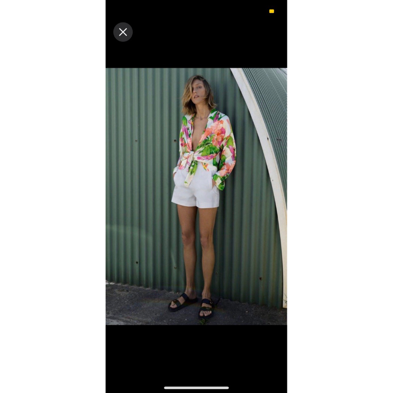 zara floral shirt