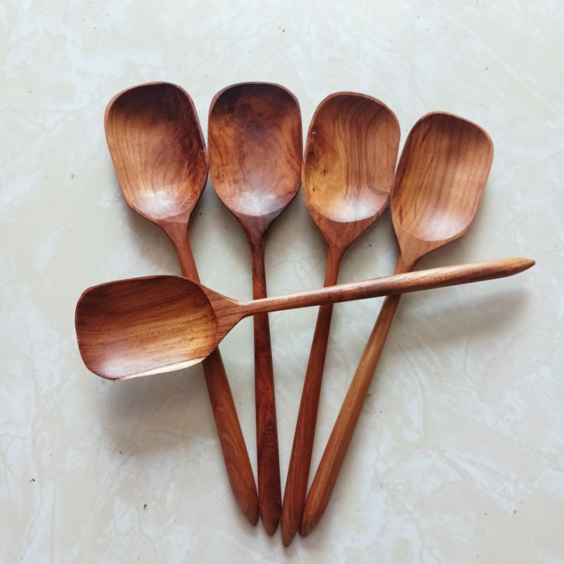 sendok sayur / irus / centong kayu jati