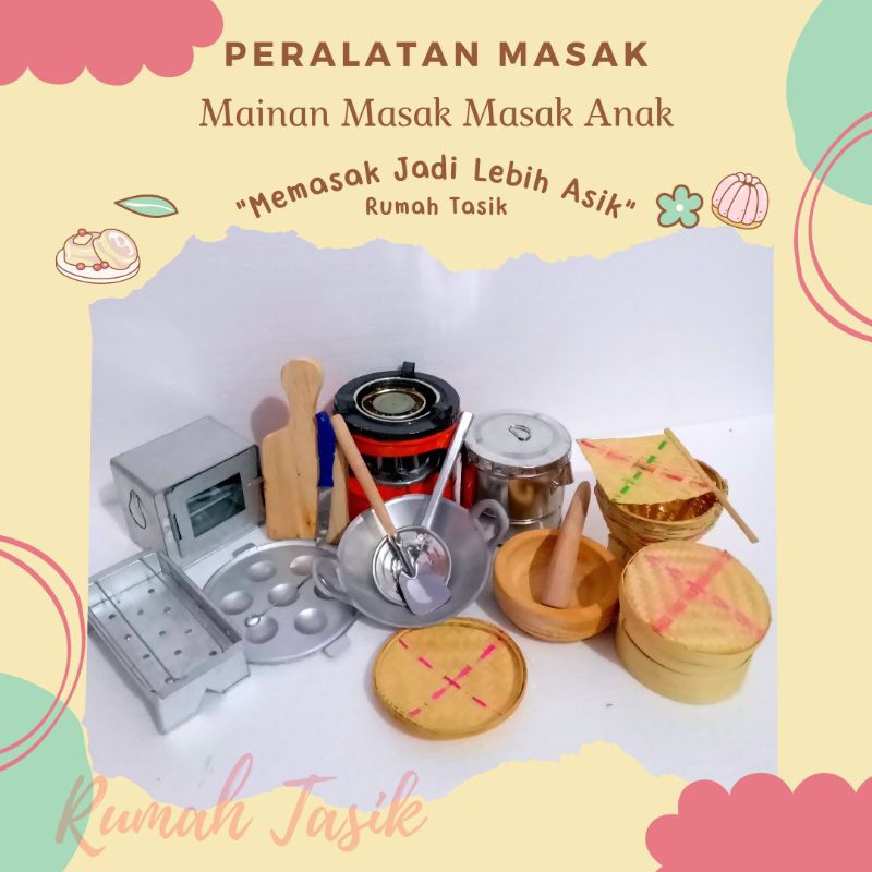 New Alat Masak Masak Anak Tradisional Kompor  Mini Mainan Anak