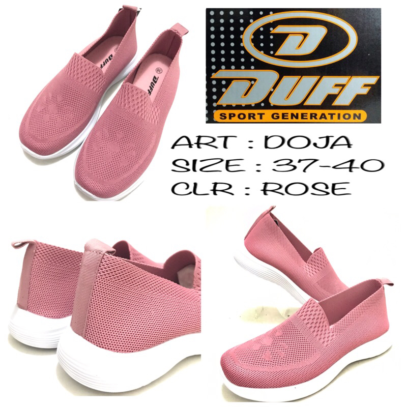 Sepatu Slip On Wanita DUFF Doja Warna Rose 37-40 Termurah