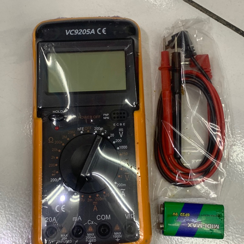 Avo Multimeter Digital VC-9205A SP-9205A CD-9205D 9205A Multitester LCD besar