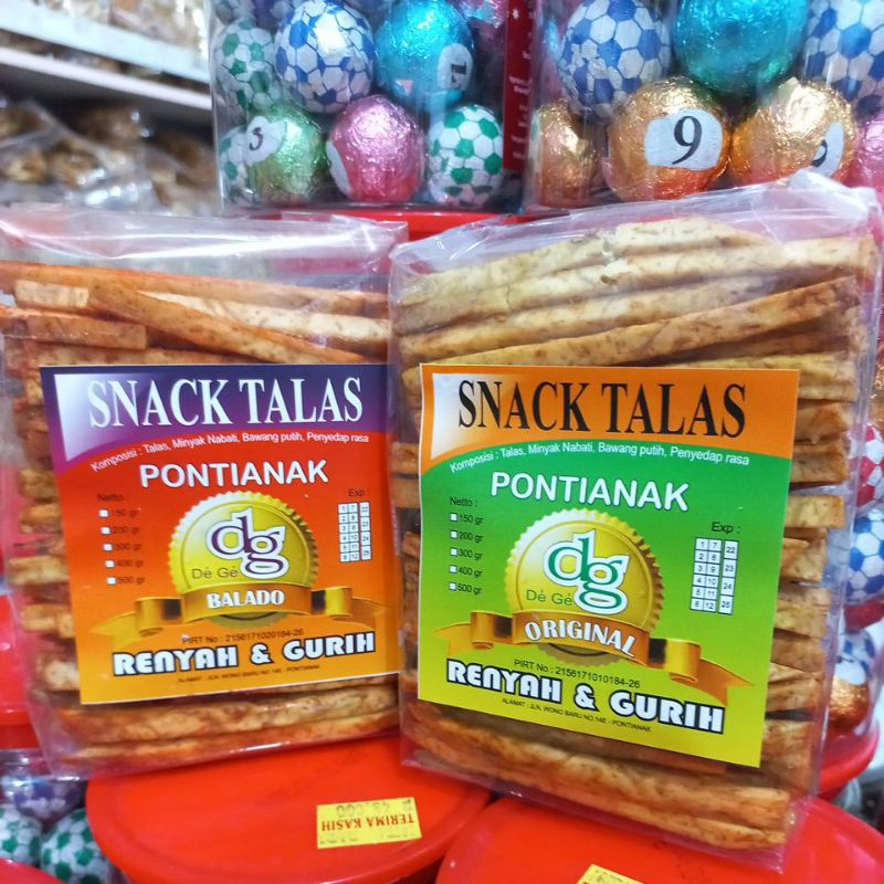 

Snack Talas DG Susun Kecil Oleh-oleh Khas Pontianak KALBAR 150g