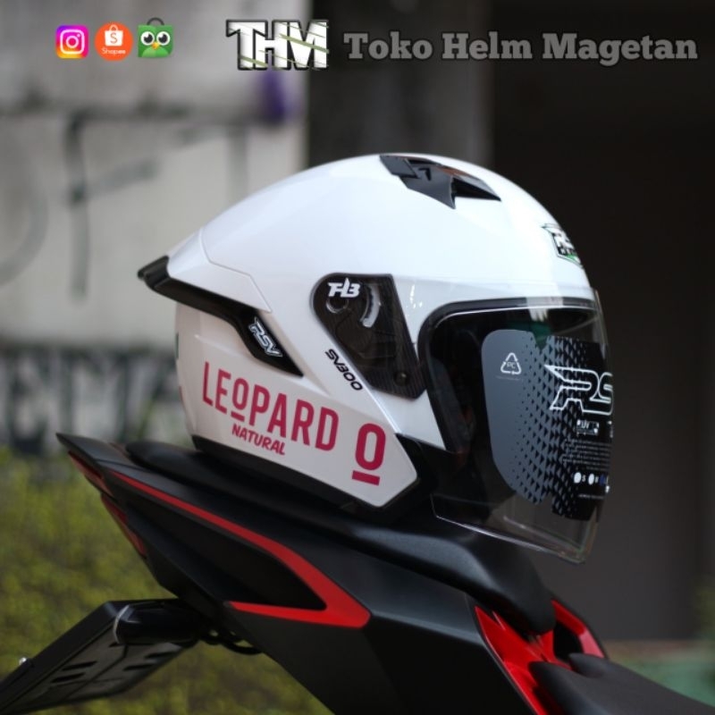 RSV sv300 white custom stiker leopard spoiler 3D darksmoke