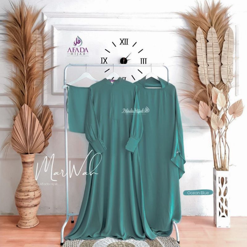 Set Gamis Marwah Khimar sebetis/Gamis Umroh/gamis haji/Gamis murah/Khimar jumbo/Jilbab syar'i/Jilbab