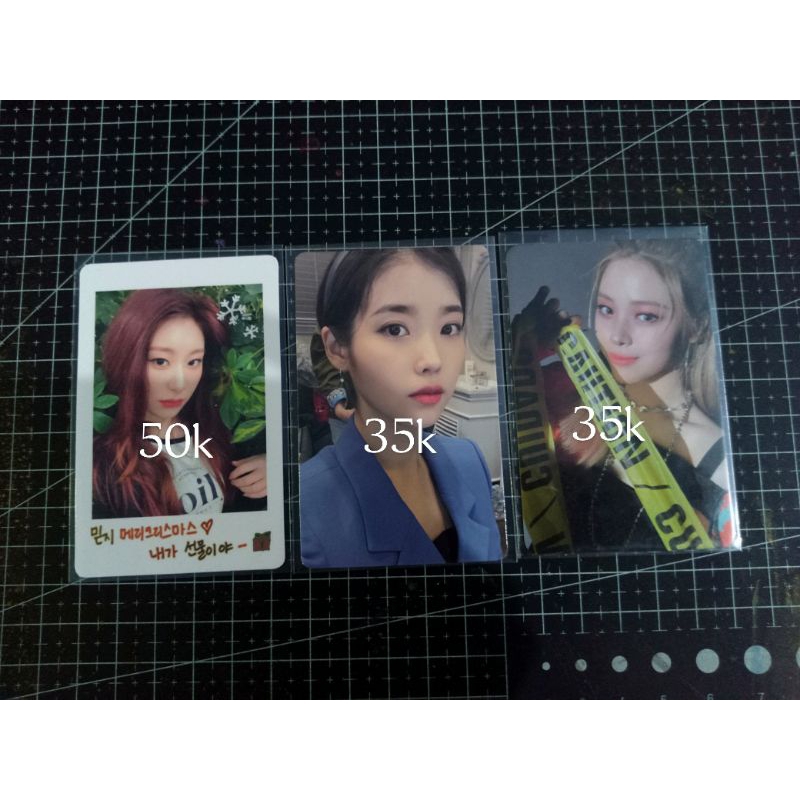 photocard official iu, chaeryeong, ryujin