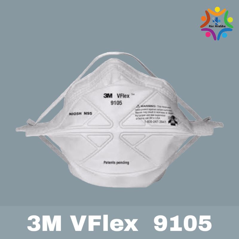 1Pcs Masker 3M VFlex 9105   Masker N95 VFlex 1Pcs