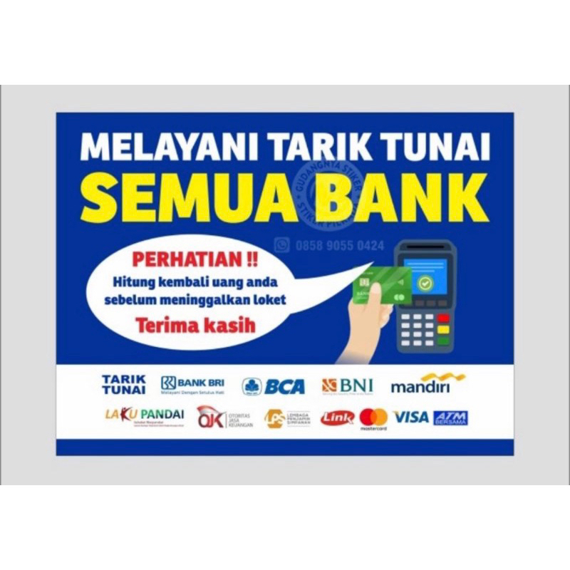 

Stiker Vynil Model Semua Bank ukuran 160x25CM