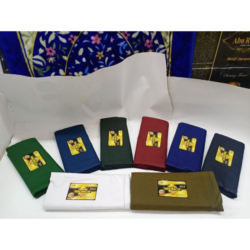 sarung tenun wadimor gold warna polos/sarung wadimor dewasa original