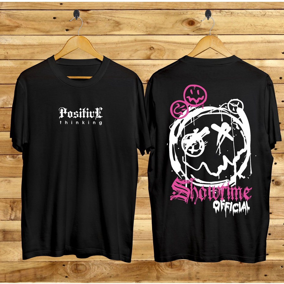 Baju Kaos Distro Tshirt Pria Wanita Boneka Keren Lengan Pendek Positif Thinking Terbaru Cewek Cowok Motif Sablon Bergambar Samurai Dragon Cod Couple Unisex